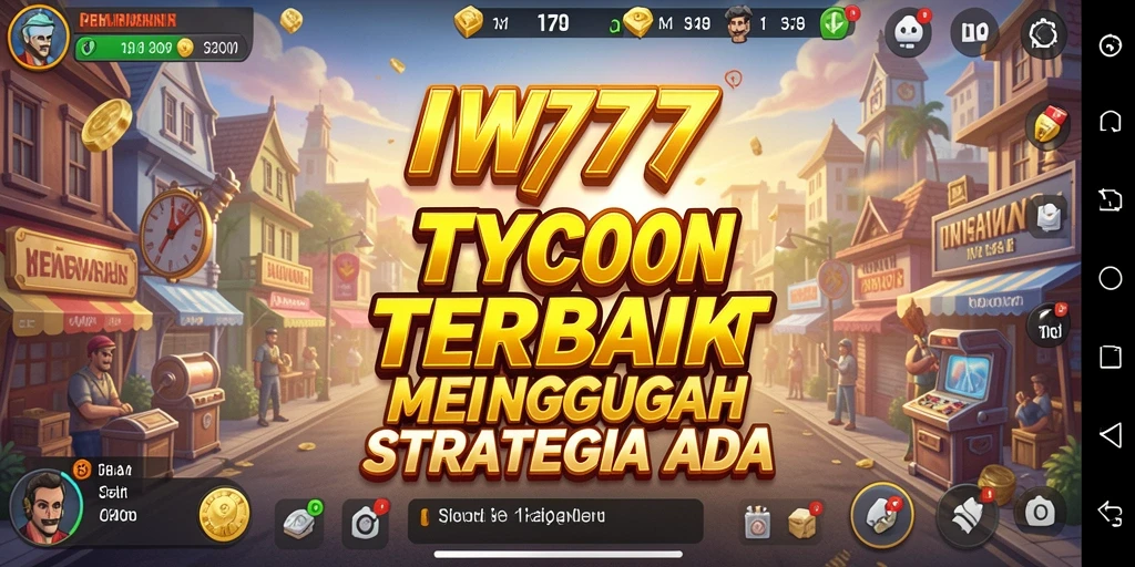 Screenshot gameplay IW777 menunjukkan aktivitas manajemen bisnis yang seru.