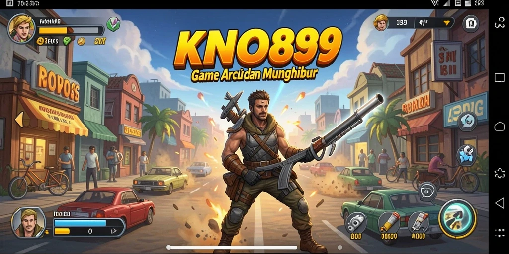 Screenshot gameplay KNO89 menampilkan aksi seru di arena permainan.