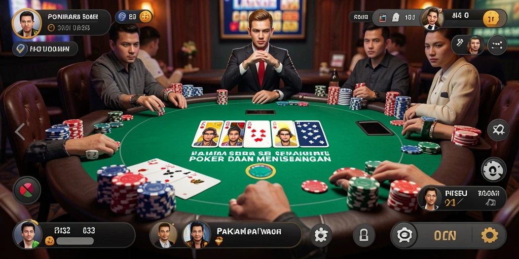 Tampilan gameplay poker yang menarik dan interaktif di N32.
