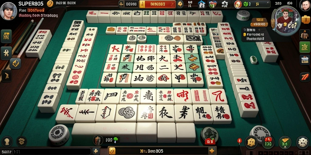 Tampilan gameplay Mahjong di SUPER805 yang menarik dan menantang.